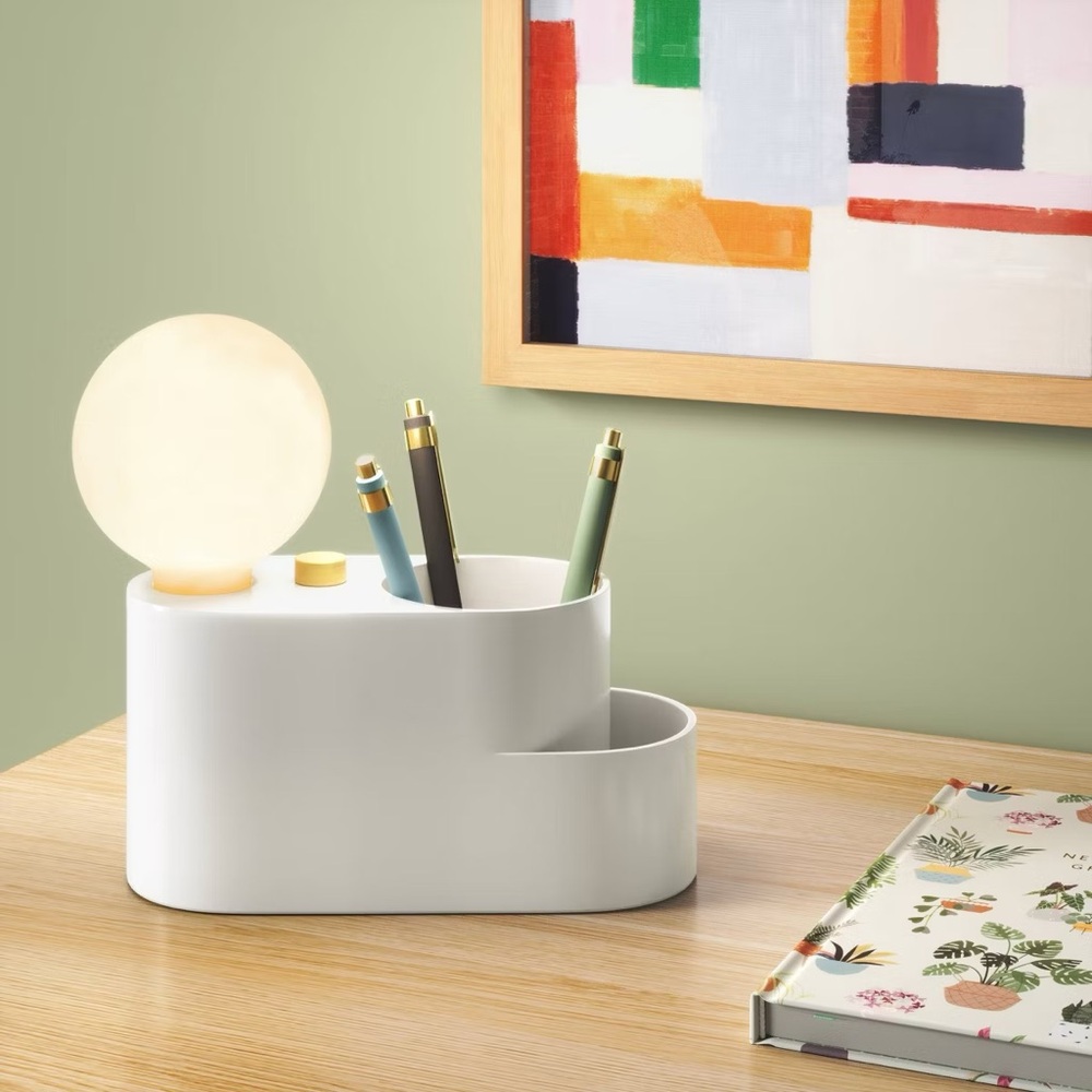 $20 msrp brand new with tags Target room essentials Desk Organizer with Lamp